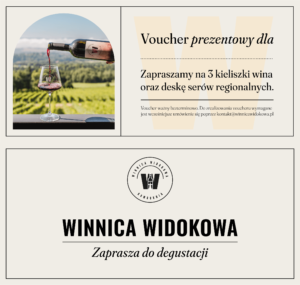 Voucher prezentowy - 3 kieliszki wina, deska serów