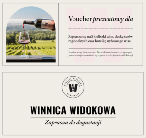Voucher prezentowy - 3 kieliszki wina, deska serów oraz butelka wina